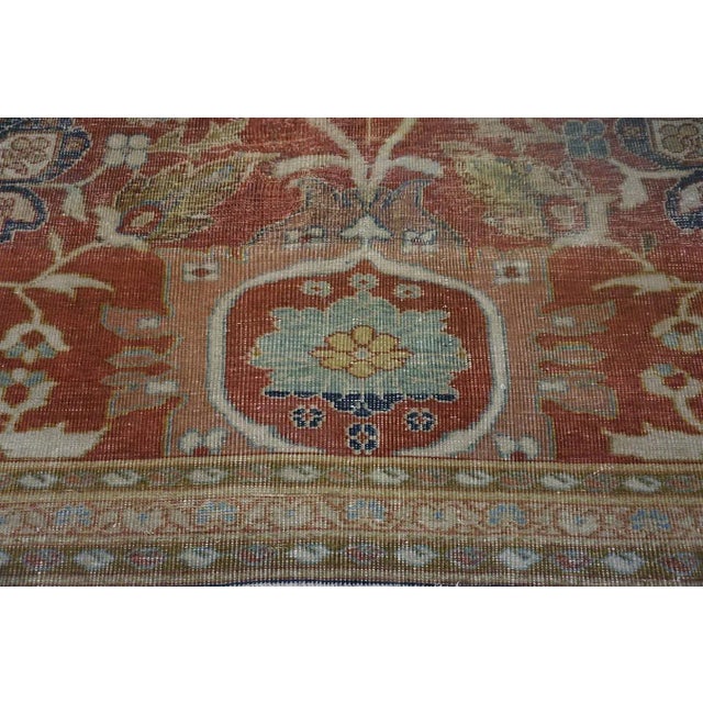 19th Century Persian Ziegler Sultanabad Carpet ( 8'10" x 9'4" - 269 x 284 ) For Sale - Image 12 of 12