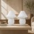 Vintage Italian White Murano Mushroom Lamps - a Pair For Sale - Image 10 of 10
