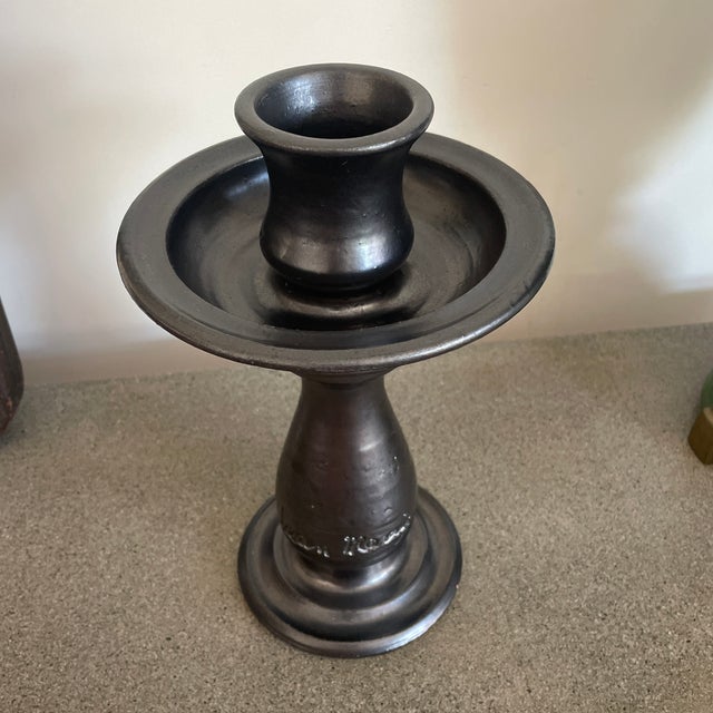 Vallauris Ceramic Candlestick Holder by Jean Marais, 1950s For Sale - Image 4 of 4