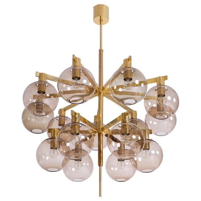 Brass Chandelier Model 348/15 from Hans-Agne Jakobsson, 1960s For Sale - Image 14 of 14