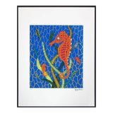 After Yayoi Kusama, Seahorses, Lithograph, 1990s For Sale