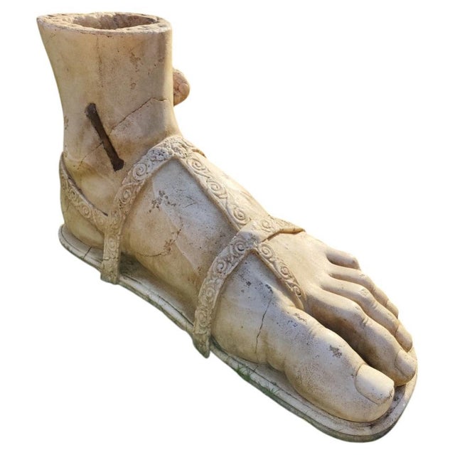 Unknown, Foot of Mercury, 18th Century, Greek Thassos Marble For Sale - Image 17 of 17