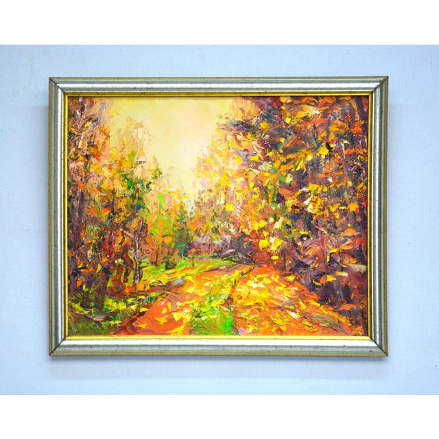 In this painting, I poured my passion for autumn’s fiery colors, blending expressionism, impressionism, and realism to...