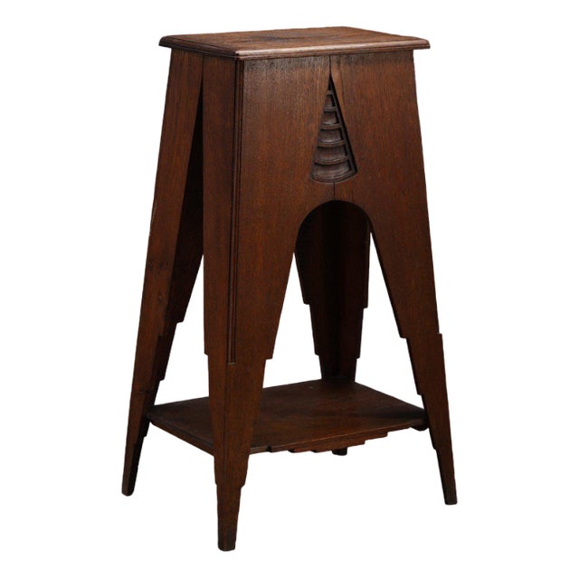 Architectural Pedestal Table, 1920s For Sale