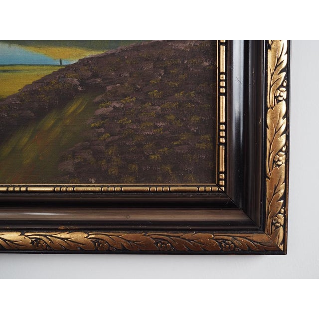 V. Kier, The Landscape with Hills, 1970s, Oil on Canvas, Framed For Sale - Image 10 of 16
