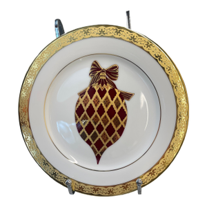 Vintage Muirfield Celebrity 9408 Salad/Accent Plate - Red Ornament