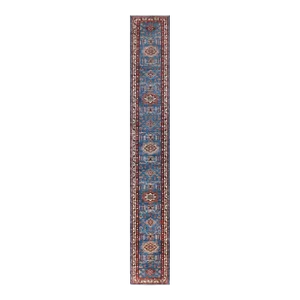 Hand Knotted Kazak Runner. 2'9" X 18'8"