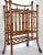 Just in this pristine antique English Root Bamboo magazine Rack in a beautiful tortoiseshell finish, this is a 19th...