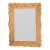 19th Century France Art Deco Tan Wood Mirror For Sale