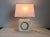Cream Sculpture Table Lamp in White Stone in the style of Albert Tormos, France, 1960s For Sale - Image 8 of 11