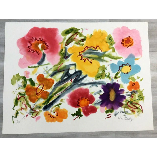 Mid Century Modern Unframed Cosmic Feeling Helen Covensky Hand Signed Lithograph For Sale - Image 4 of 4