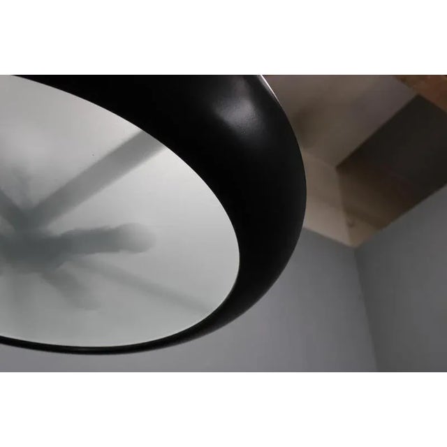 Metal Bauhaus UFO Pendant Light by Josef Hurka for Napako, Czechoslovakia, 1940s For Sale - Image 7 of 13