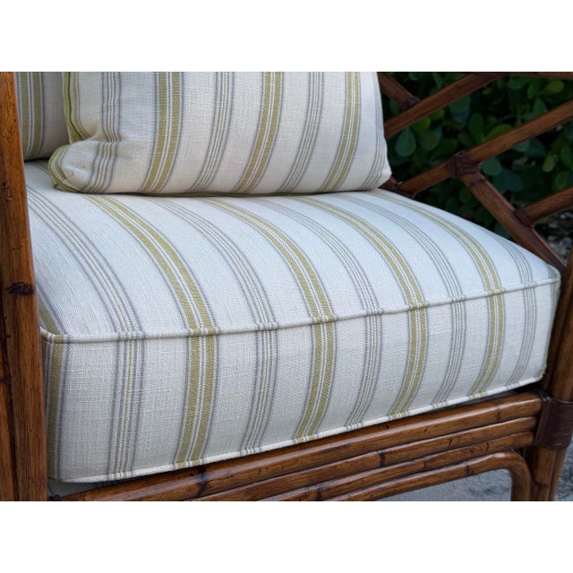 Ornamental & Decorative Materials Tommy Bahama Island Estate Faux Bamboo Club Chair For Sale - Image 7 of 12