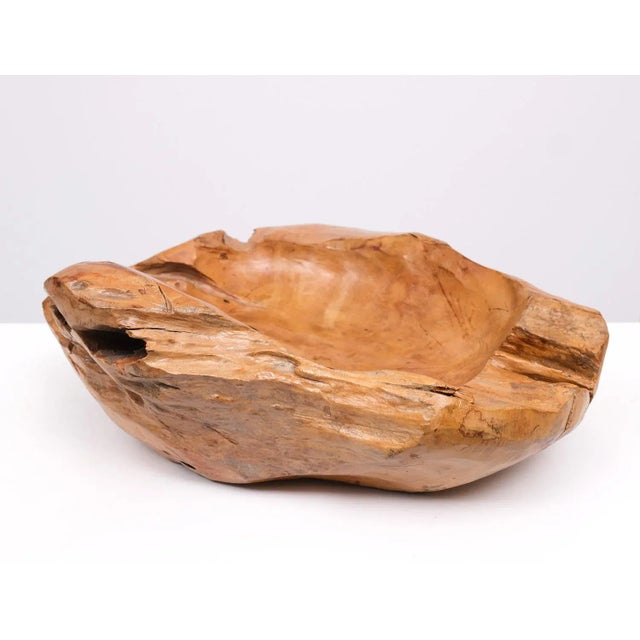 Wood Large Teak Fruit Bowl, Australia, 1970s For Sale - Image 7 of 10