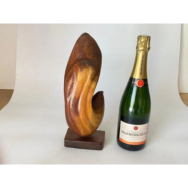 Abstract Wooden Sculpture in the style of Alexandre Noll, France, 1960s For Sale - Image 11 of 12