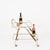 Gold Brass and Walnut Bar Cart by Cesare Lacca, Italy, 1950s For Sale - Image 8 of 14