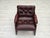 Scandinavian Chair in Brown Furniture Leather and Dark Beech, 1970s For Sale - Image 16 of 18