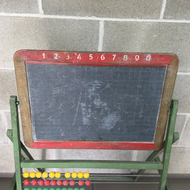 Wood Wooden School Blackboard, 1950s For Sale - Image 7 of 11