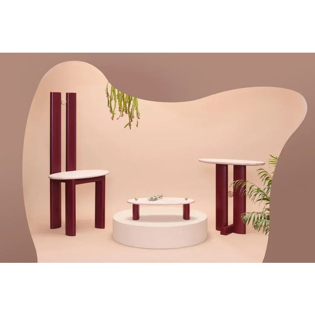 Bronze and Quartzite Alcova Side Table by Ilaria Bianchi For Sale - Image 4 of 5