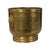 Large Hammered Brass Jardinière Planter with Lion Heads For Sale - Image 4 of 16