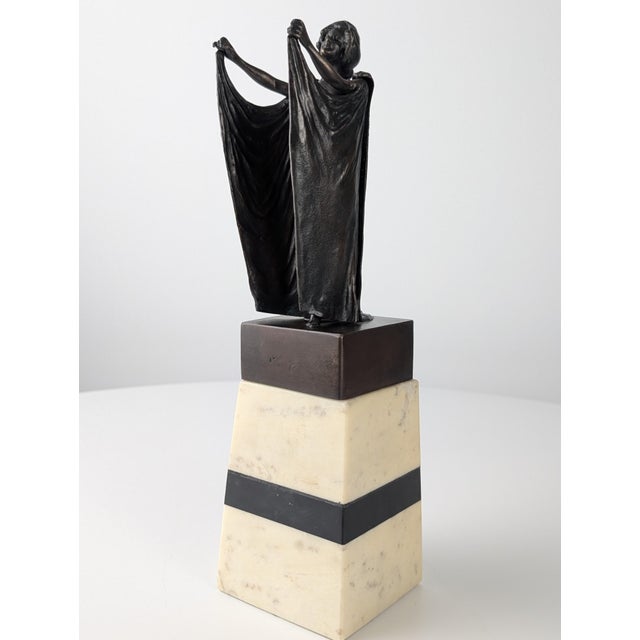 Carl Kauba, Articulated Sculpture of a Woman, 1900s, Bronze on Marble Base For Sale - Image 15 of 15