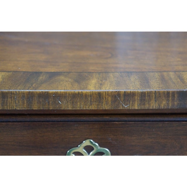 Harden Furniture Vintage Harden Furniture Solid Cherry Federal Style Bowfront Buffet Sideboard For Sale - Image 4 of 18