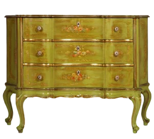 Antique Baroque Style Italian Gilded Chippendale Dresser