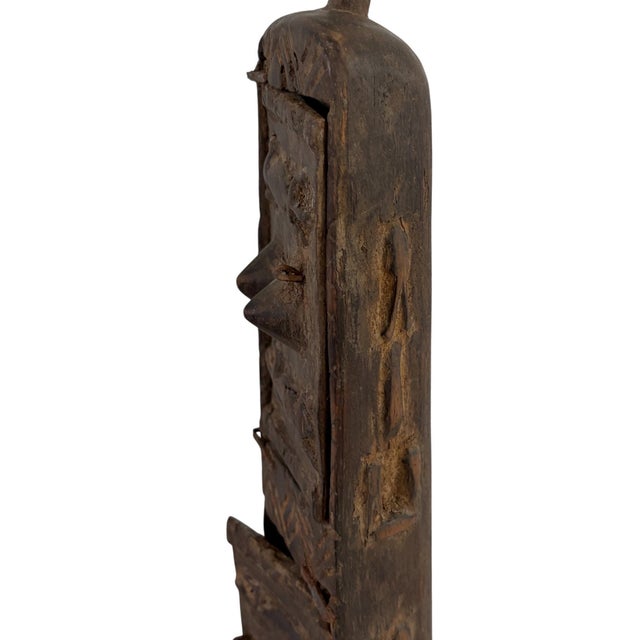 1970s Vintage Unique Dogon Hand Carved Wooden Box Mali 17.5" H For Sale - Image 5 of 10