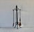 Metal Zeckos Style Wrought Iron Five Piece Fireplace Tool Set Barley Twist Detail Vintage Mid-Century For Sale - Image 7 of 15