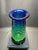 1950s 1950s Green and Blue Ripple, Scale Design by J. Svoboda Art Glass Vase For Sale - Image 5 of 8