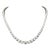 17.54 Ct Riviera Graduated Diamond Necklace - Platinum For Sale