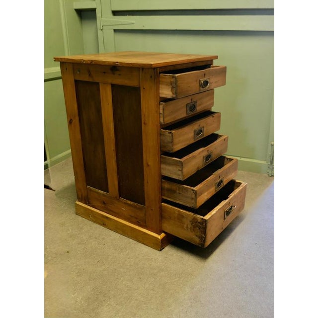 Shallow Pine Filing Drawers, 1800s For Sale - Image 6 of 8