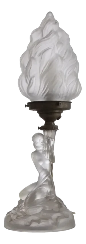 Art Deco Glass Table Lamp, 1930