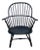 American Black-Painted Sackback Windsor Knuckle Armchair For Sale
