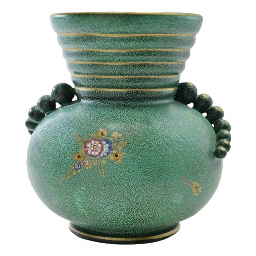 Italian Ceramic Vase Attributed to Gabriele Bicchioni, 1940s For Sale