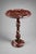 Red Marble Pedestal Side Table | Handcrafted Round Accent Table | Elegant Stone End Table For Sale - Image 4 of 7