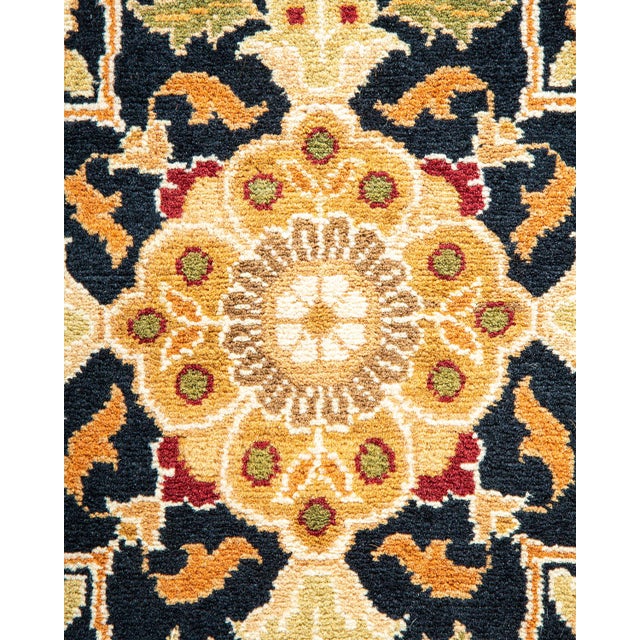 Traditional Mogul, One-of-a-Kind Hand-Knotted Area Rug - Yellow, 8' 1" x 10' 7" For Sale - Image 3 of 8