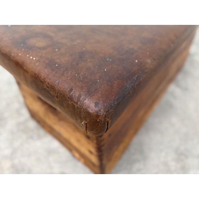 Wood Leather Pommel Horse Bench, 1940 For Sale - Image 7 of 9