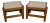 Pair Mission Oak Arts & Crafts Footstools For Sale
