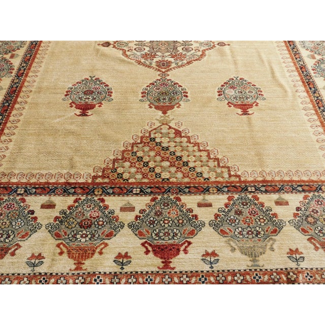 1990s Vintage Handmade Persian Malayer Style Rug. 8'x 9'10" For Sale - Image 5 of 13
