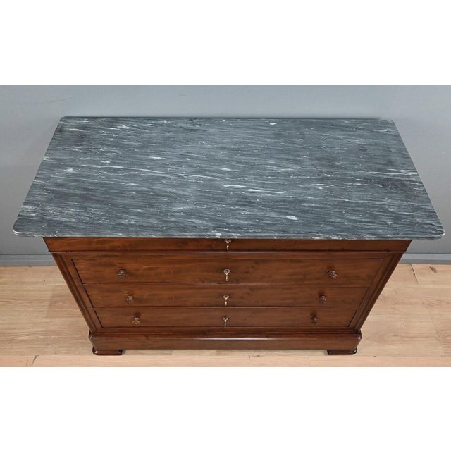 19th Century Late 19th Century Louis Philippe Mahogany Chest of Drawers For Sale - Image 5 of 18