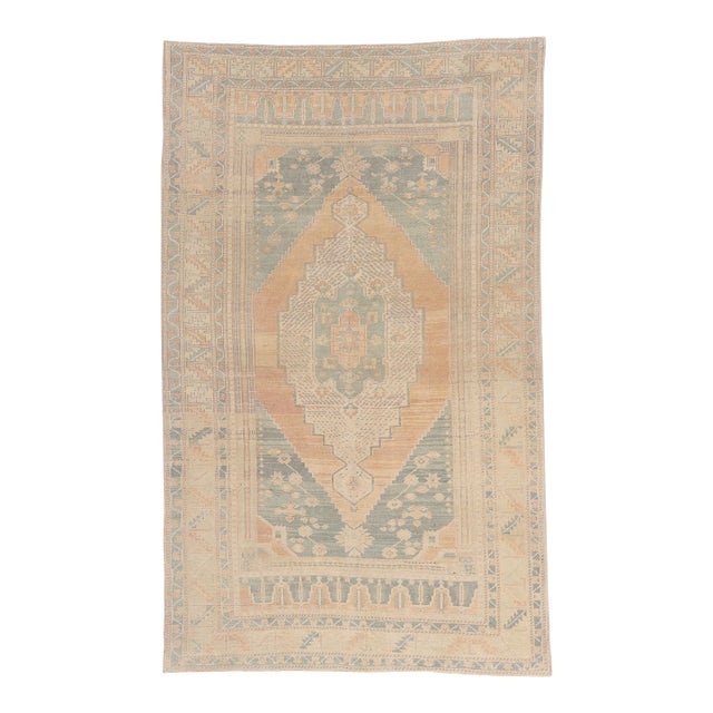 Vintage Turkish Oushak Rug, 06'00 X 09'08 For Sale
