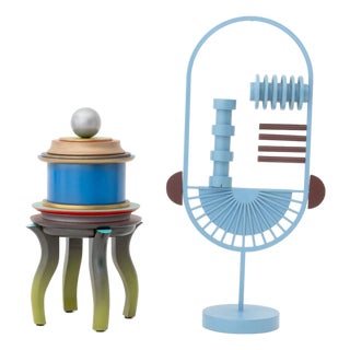 Two Lucie Kaas, Etc. Postmodern Table Articles For Sale