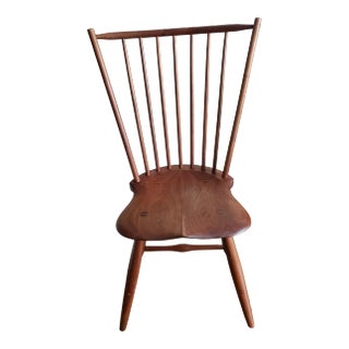 1960s Vintage JOs Custom Walnut Windsor Side Chair For Sale