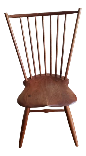 1960s Vintage JOs Custom Walnut Windsor Side Chair