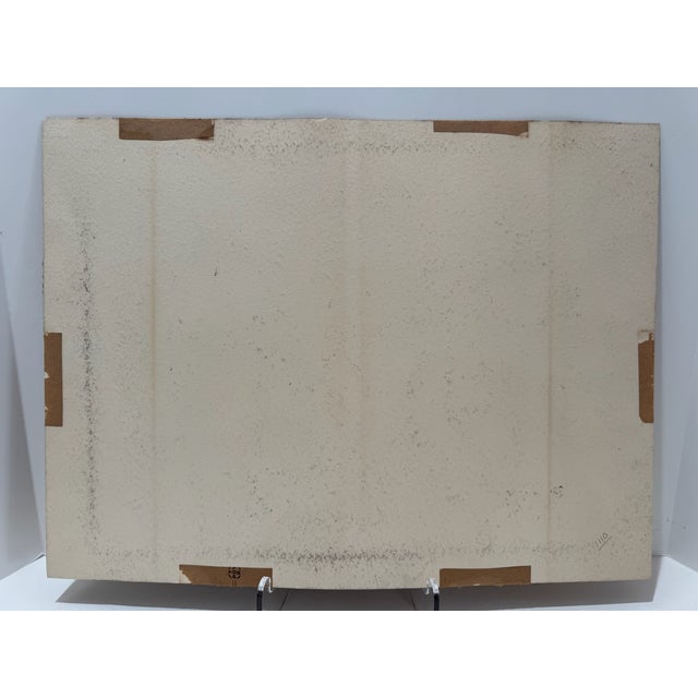 Henry Emil Salloch Original Watercolor on Paper Cap- Bon- Ami Canada, 1957. For Sale In Atlanta - Image 6 of 7