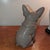 Contemporary French Bulldog Cookie Jar in Taupe For Sale - Image 3 of 4