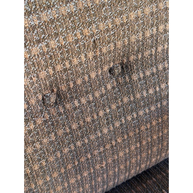 Brown Upholstered Lounge Armchair With Wooden Frame Mid-Century Modern 1960s For Sale - Image 10 of 12