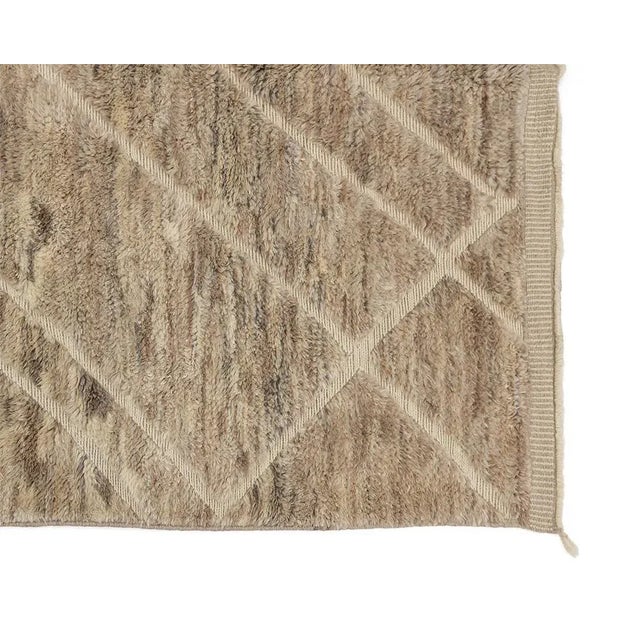 Brown Hand-Knotted Wool Premium Rug by Azele Studio For Sale - Image 8 of 10