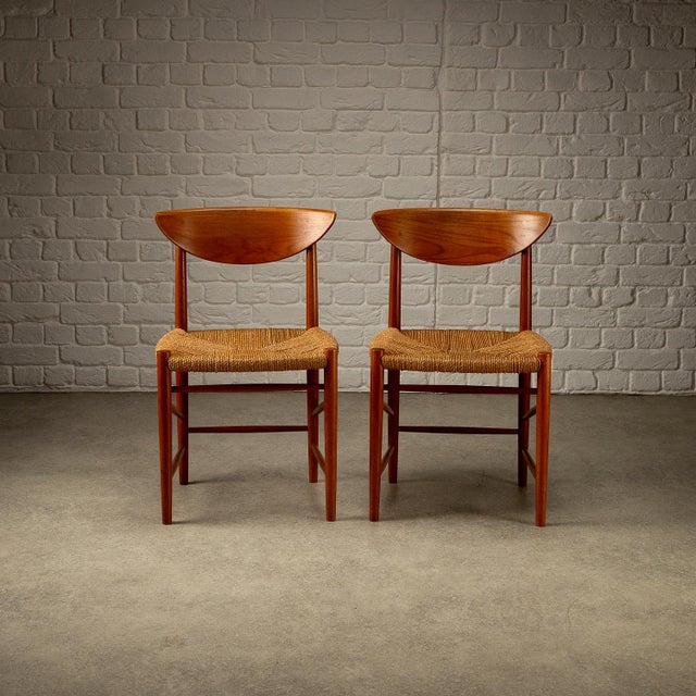 Model 317 and 316 Dining Chairs and Stools by Hvidt and Mølgaard-Nielsen for Søborg Møbelfabrik, 1950s, Set of 10 For Sale - Image 6 of 18